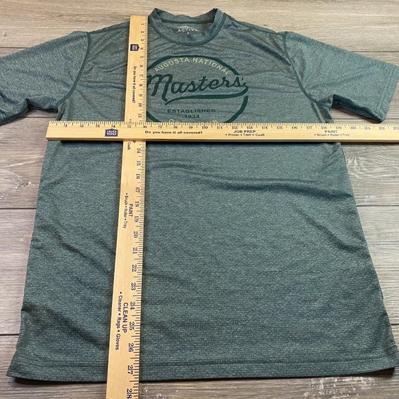 Masters Tech Active Green Shirt Augusta National T-Shirt Small S Performance - Picture 5 of 5